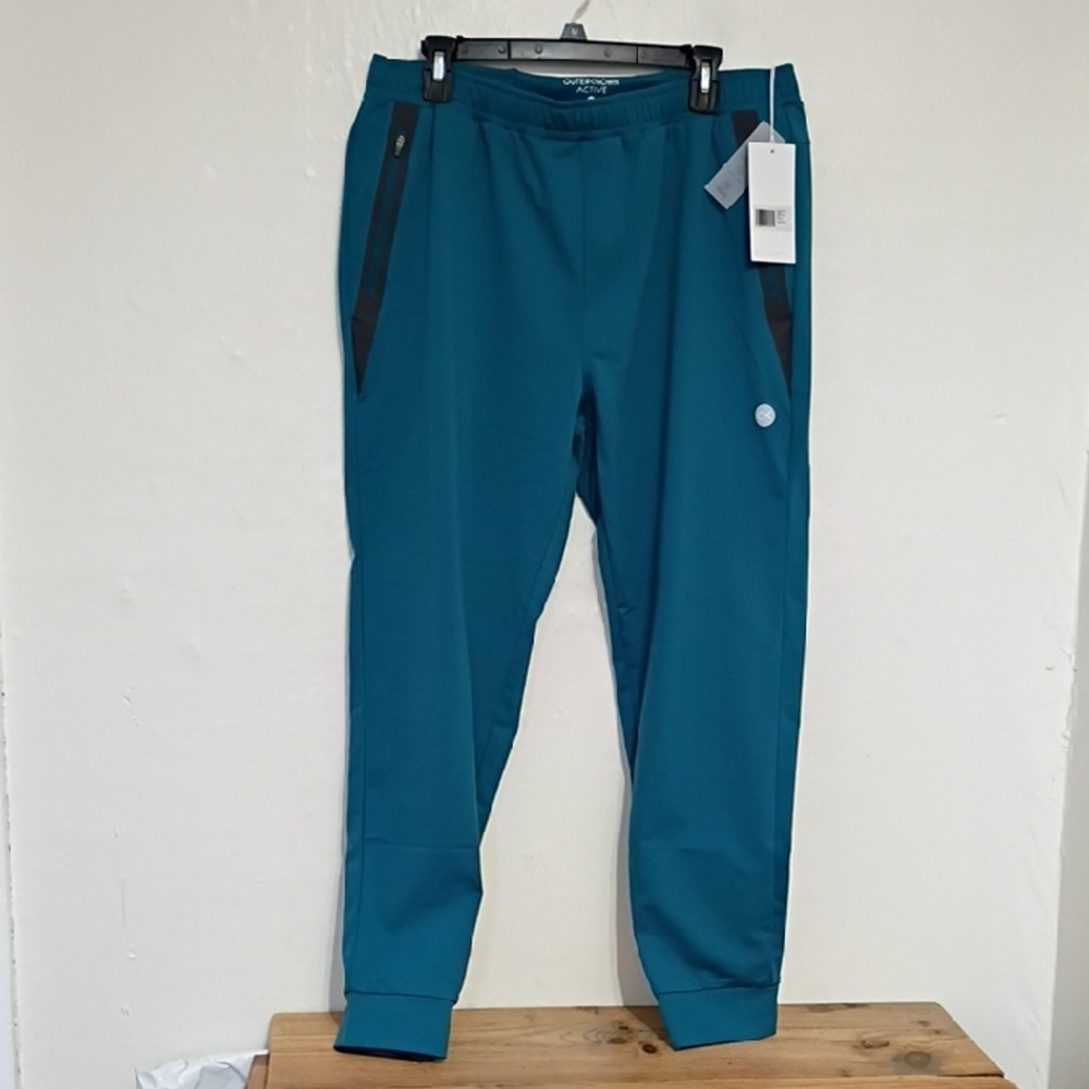 Outerknown Active Men's Teal Elastic Waist Joggers Size L NWT MSRP $148